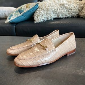 Sam Edelman Loraine Loafer Toasted Almond Kenya Croco Leather